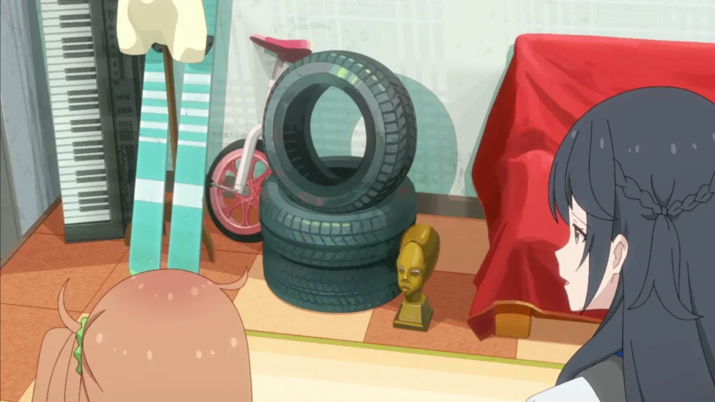 しのんと事務員さんとタイヤ